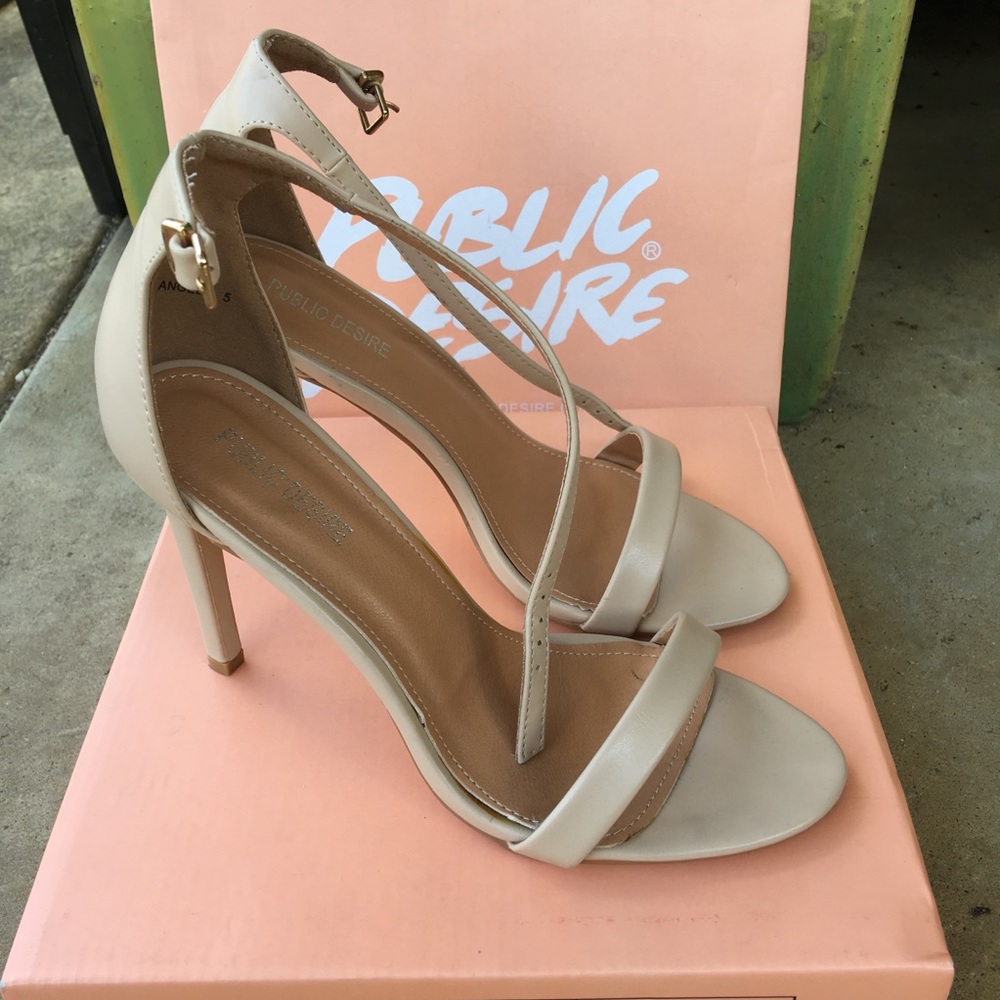 ASOS- Public Desire, nude sandal, US 7